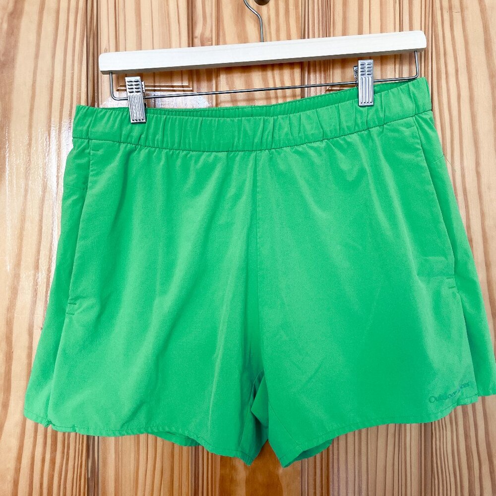 Outdoor Voices Green 4" Relay Shorts